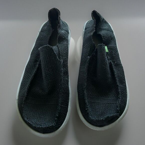 Sanuk Vagabond Slip On Sidewalk Surfers Canvas Shoes Black Size 13 - Picture 1 of 8